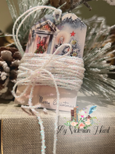 Load image into Gallery viewer, Tinsel Trim Twine Ribbon, Color and Yardage Options