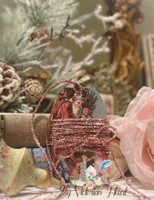 Load image into Gallery viewer, Tinsel Trim Twine Ribbon, Color and Yardage Options