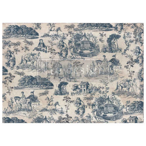 Toile de Jouy Decoupage Fiber by Kacha for Redesign with Prima
