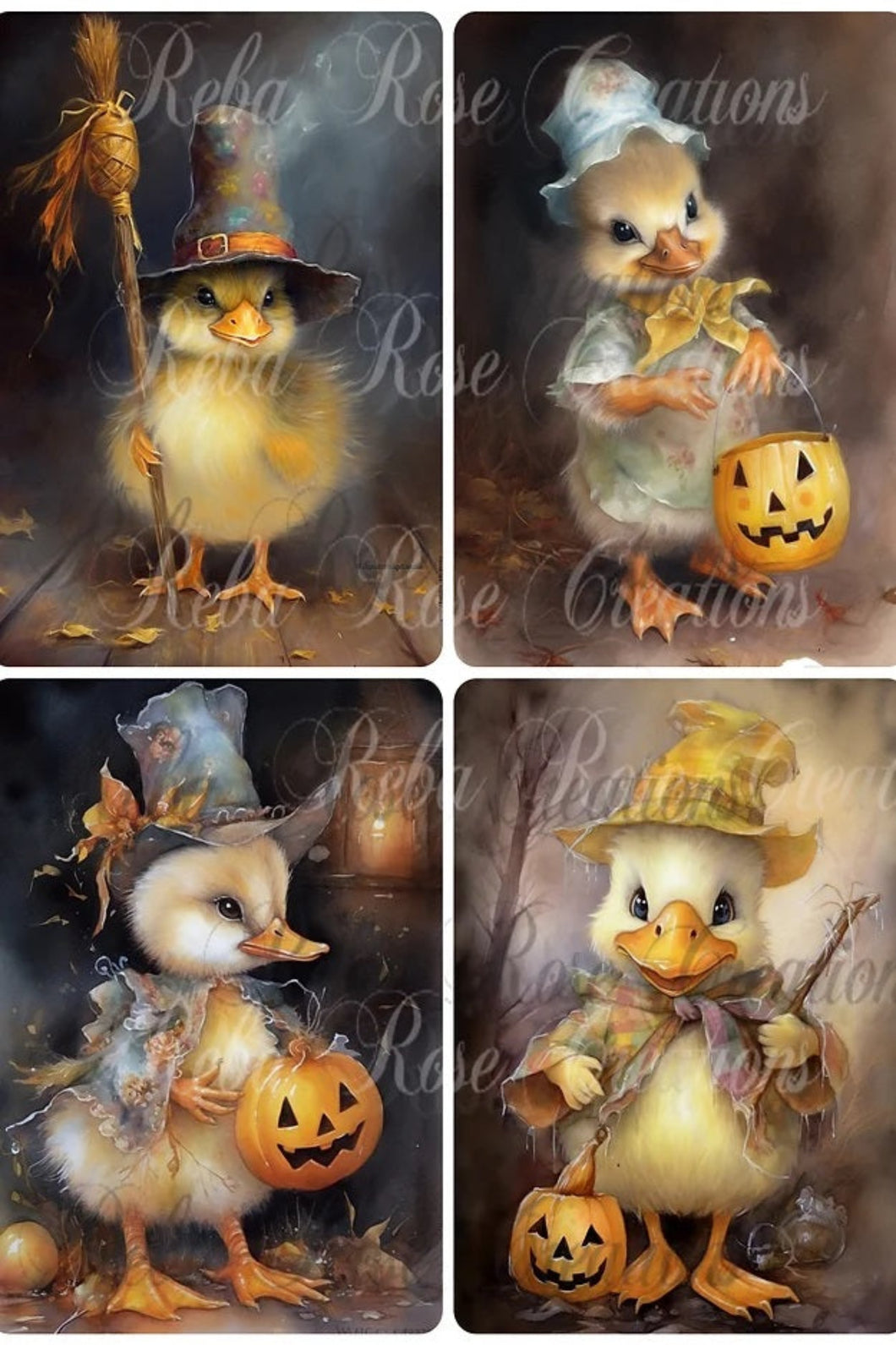 Trick or Treat Dewy Rice Paper by Reba Rose Creations