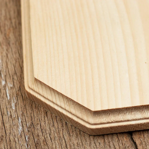 Unfinished Clipped Corner Wood Plaque