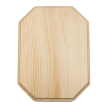 Load image into Gallery viewer, Unfinished Clipped Corner Wood Plaque