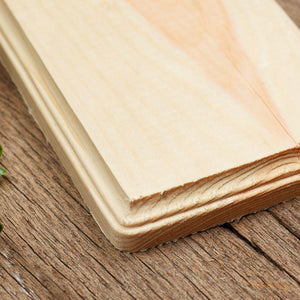 Unfinished Wood Beveled Rectangle Plaque