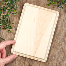 Load image into Gallery viewer, Unfinished Wood Beveled Rectangle Plaque