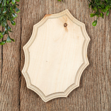 Load image into Gallery viewer, Unfinished Wood French Oval Plaque