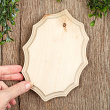 Load image into Gallery viewer, Unfinished Wood French Oval Plaque