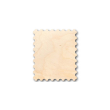 Load image into Gallery viewer, A rectangular light wood block with scalloped edges, shown on a plain white background with a soft drop shadow.