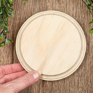 Unfinished Wood Round Circle Plaque