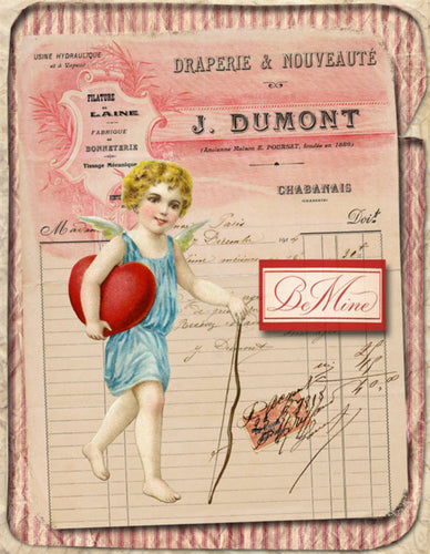 Old French Document Valentine by Monahan Papers V109
