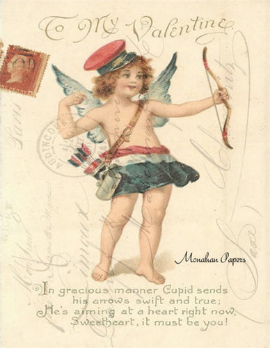 Valentine Cupid by Monahan Papers V83