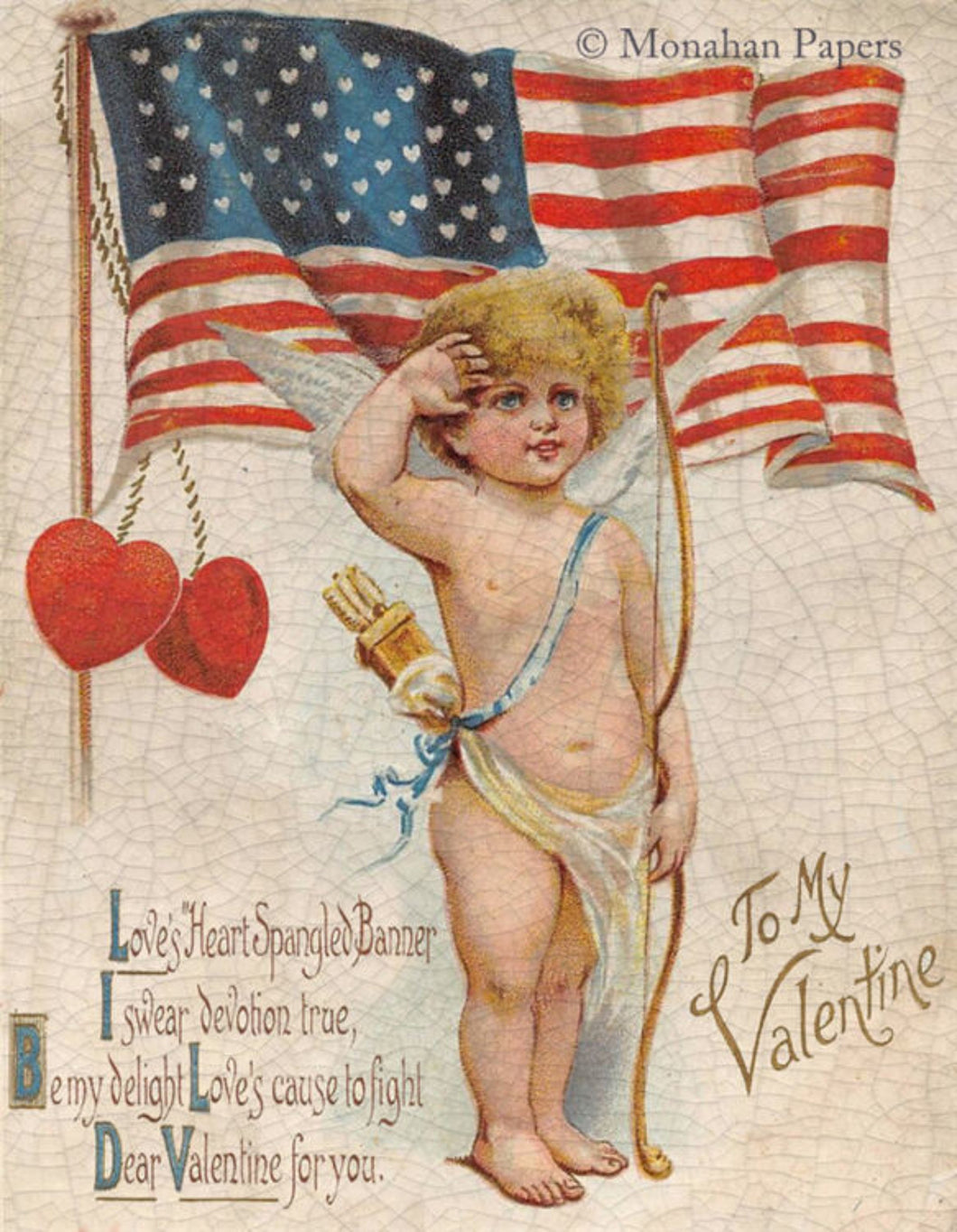 Heart Spangles Banner by Monahan Papers V97