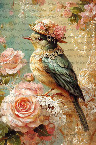 Victorian Bird VP-34 Rice Paper by Reba Rose Creations