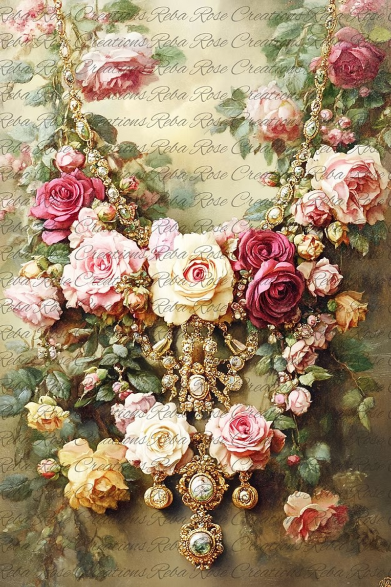 Victorian Jewels VP-51 Rice Paper by Reba Rose Creations – My Victorian ...