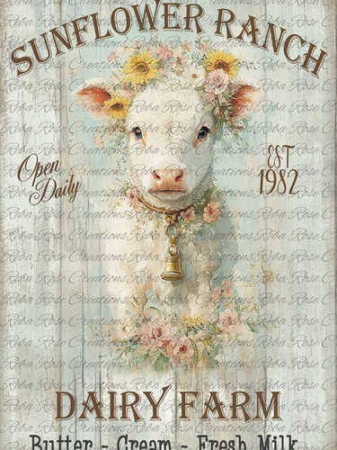 Sunflower Ranch Rice Paper by Reba Rose Creations