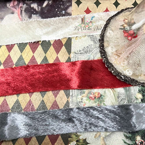 Velvet Christmas Ribbons Set, 12 Yards, Color Options