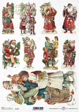 Load image into Gallery viewer, ITD Collection Victorian St. Nicholas 9 Pack  Rice Paper, 9 images on one sheet, R1301