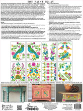 Load image into Gallery viewer, IOD Vida Flora Paint Inlay, Iron Orchid Designs Back