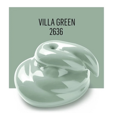 Load image into Gallery viewer, Decorative item with 'Villa Green' color swatch on a light green background