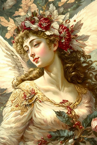 Vintage Angel Rice Paper by Reba Rose Creations