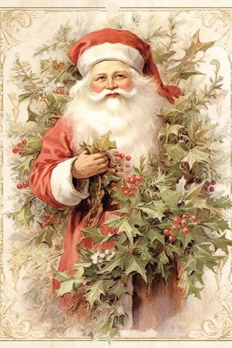 Vintage Victorian Santa Rice Paper by Reba Rose Creations