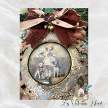 Load image into Gallery viewer, Vintage with Pups Decor Frame Ornament