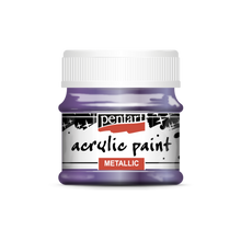 Load image into Gallery viewer, Pentart Acrylic Metallic Paint, Violet
