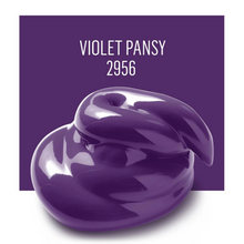 Load image into Gallery viewer, Purple swirled object with 'Violet Pansy 2956' text on a purple background