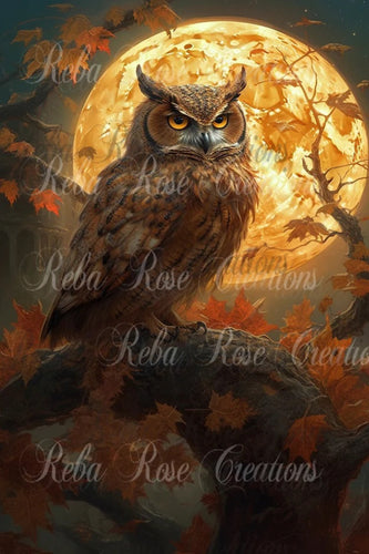 What a Hoot Rice Paper by Reba Rose Creations