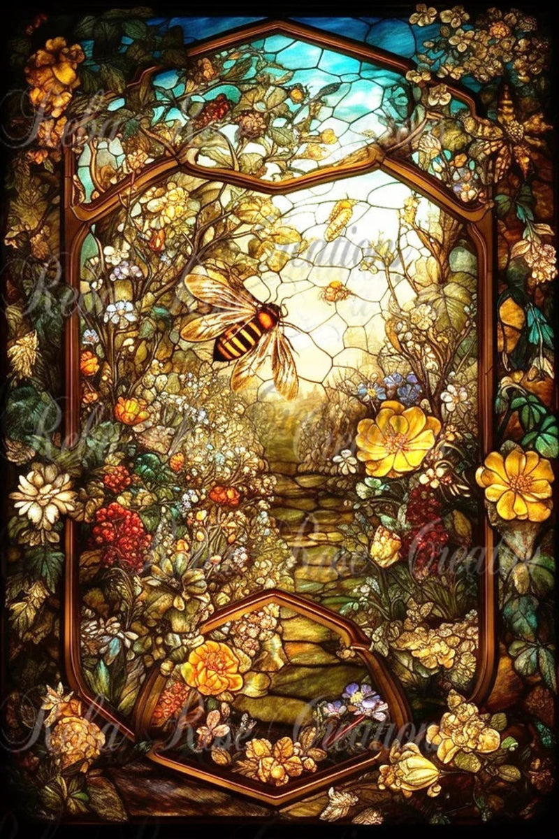 Window of Autumn Rice Paper by Reba Rose Creations – My Victorian Heart