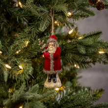 Load image into Gallery viewer, Wine Velvet Belsnickel Ornament