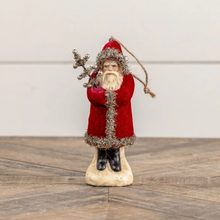 Load image into Gallery viewer, Wine Velvet Belsnickel Ornament