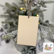 Load image into Gallery viewer, Wishing You a Merry Christmas Victorian Santa Postcard Ornament Back