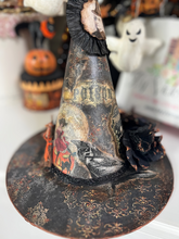Load image into Gallery viewer, Reserved for Becky O., Witches Hat, Handmade Creative Joy by My Victorian Heart