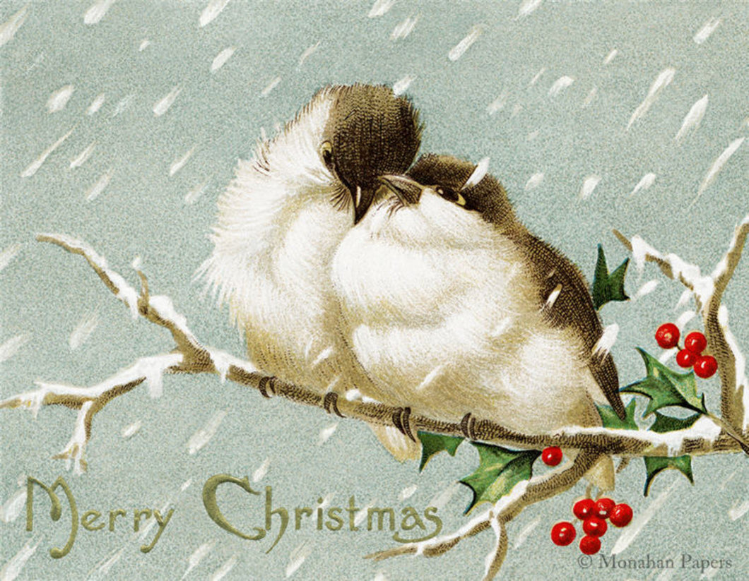 Merry Christmas Birds by Monahan Papers