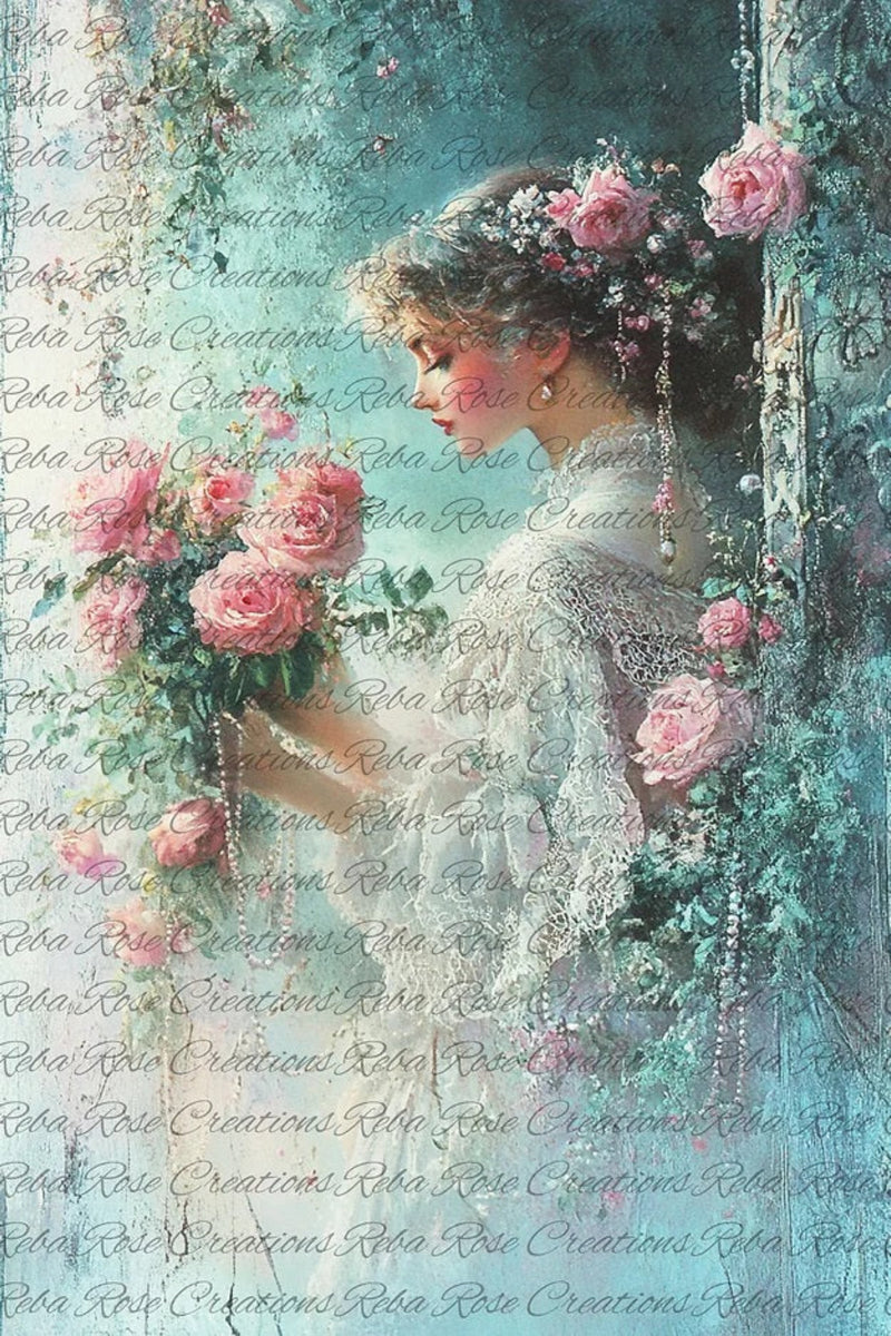 Lady Rose Rice Paper by Reba Rose Creations – My Victorian Heart