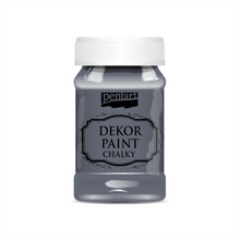 Load image into Gallery viewer, Pentart Dekor Paint Chalky Graphite Gray