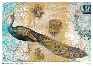Animals 0204 Paper Designs Washipaper, Elegant Peacock