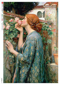 Artwork 0105 Paper Designs Washi Paper, The Soul of the Rose by John William Waterhouse, 1908