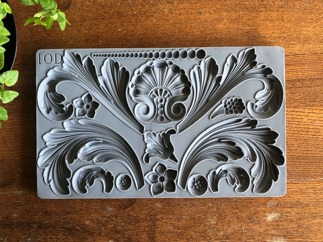 Acanthus Scroll Decor Mould  by Iron Orchid Designs, IOD Molds