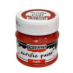 Pentart Acrylic Paint Matte, Red, 50 mL