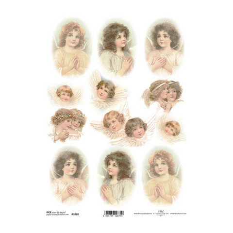 Angel Prayers Rice Paper by ITD Collection, R1010, A4 – My Victorian Heart