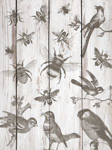 Birds & Bees Decor Stamp by Iron Orchid Design, IOD Sample