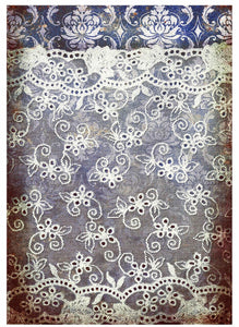 Calambour Italy Blue Lace Decoupage Rice Paper