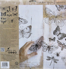 Load image into Gallery viewer, Butterflies Decor Stamps by Iron Orchid Designs, IOD, Back of package