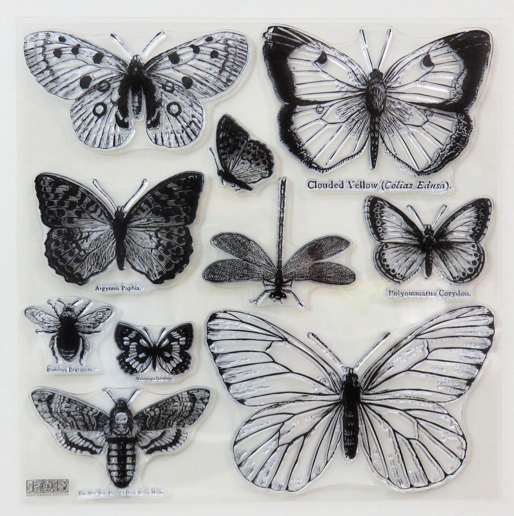 Butterflies Decor Stamps by Iron Orchid Designs, IOD