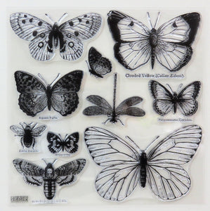 Iron Orchid Designs Butterflies Decor Stamps that Coordinate with IOD Stamping Mask Accessory 