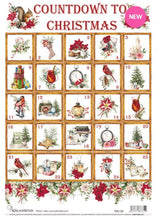 Load image into Gallery viewer, Christmas Advent Squares Rice Paper by Calambour, A3, Countdown Calendar