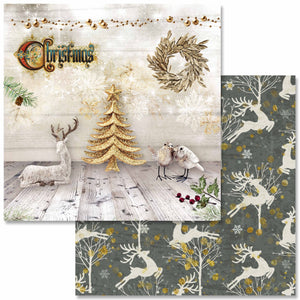 Christmas Collection Scrapbook Paper Set by Decoupage Queen, Birds, Reindeer