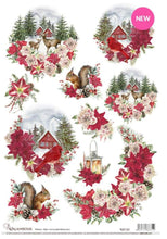Load image into Gallery viewer, Christmas Winter Scenes TCR 131 Rice Paper by Calambour Italy, A3
