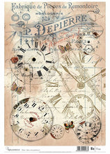 Load image into Gallery viewer, Calambour Italy Clock Collage Decoupage Paper